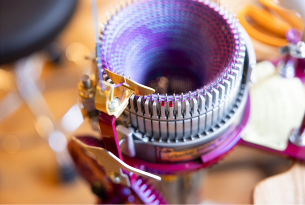 Circular sock machine knitting foundations